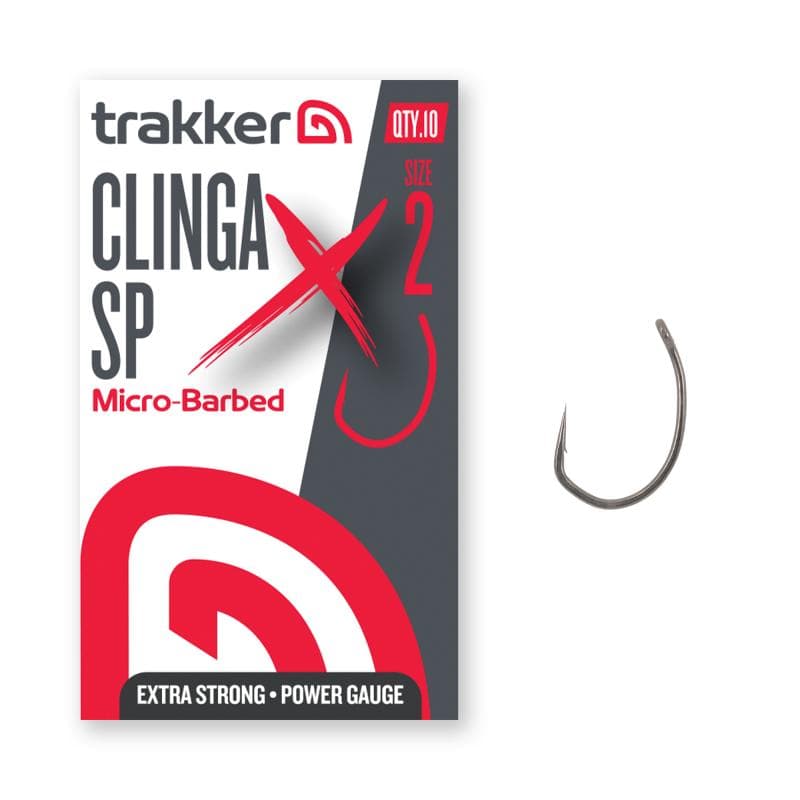 Trakker Clinga SP XS Hooks Size 2 Barbed