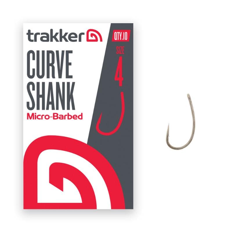 Trakker Curve Shank Hooks Size 4 Barbed