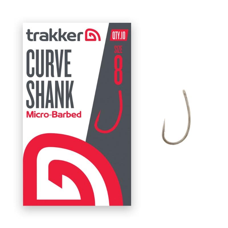 Trakker Curve Shank Hooks Size 8 Barbed