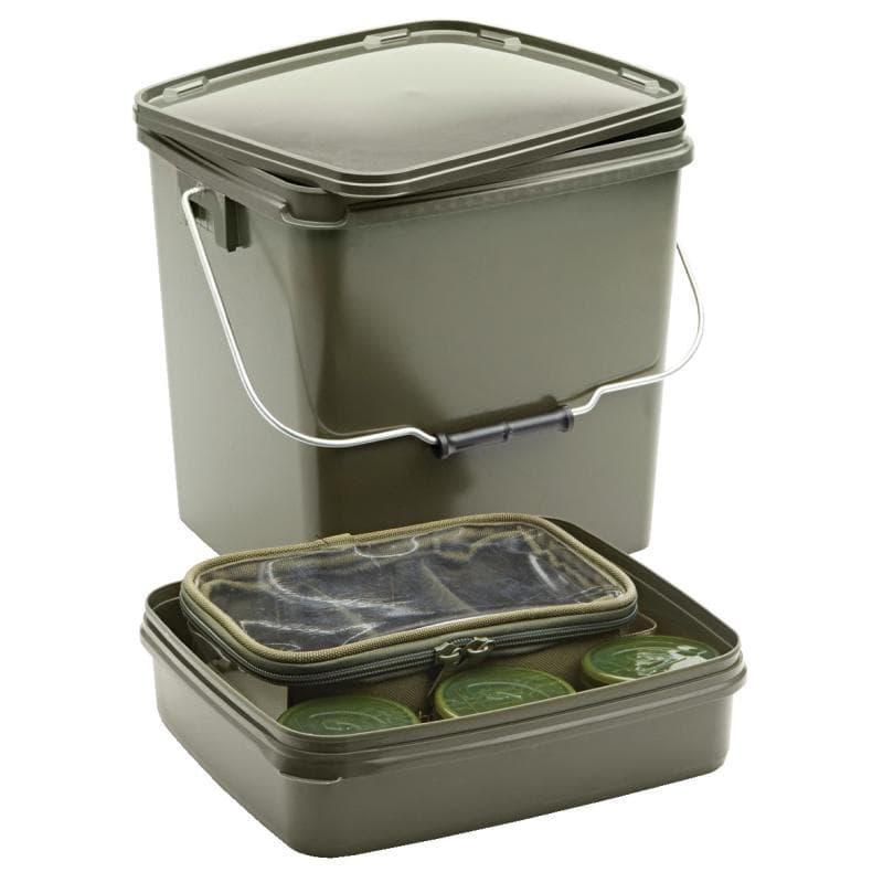 Trakker Olive Square Container Incl Tray 13L