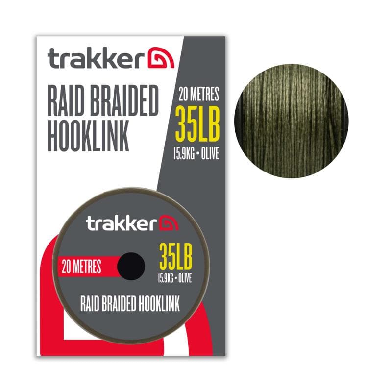 Trakker Raid Braided Hooklink 25lb - 11.3kg 20m