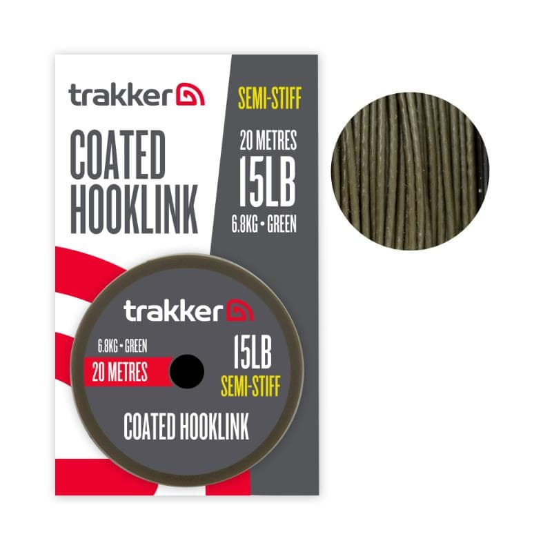 Trakker Semi Stiff Coated Hooklink 15lb 6.8kg 20m