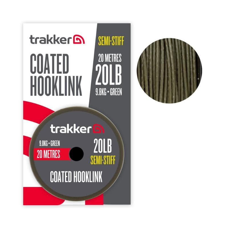 Trakker Semi Stiff Coated Hooklink 20lb 9.8kg 20m