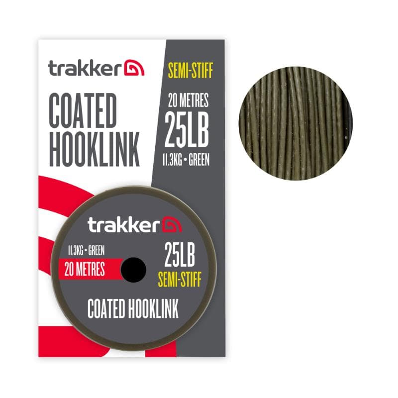Trakker Semi Stiff Coated Hooklink 25lb 11.3kg 20m
