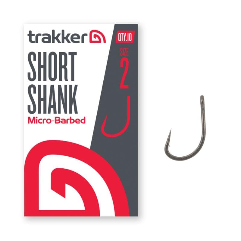 Trakker Short Shank Hooks Size 2 Barbed