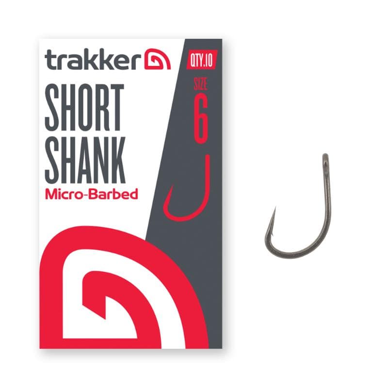 Trakker Short Shank Hooks Size 6 Barbed