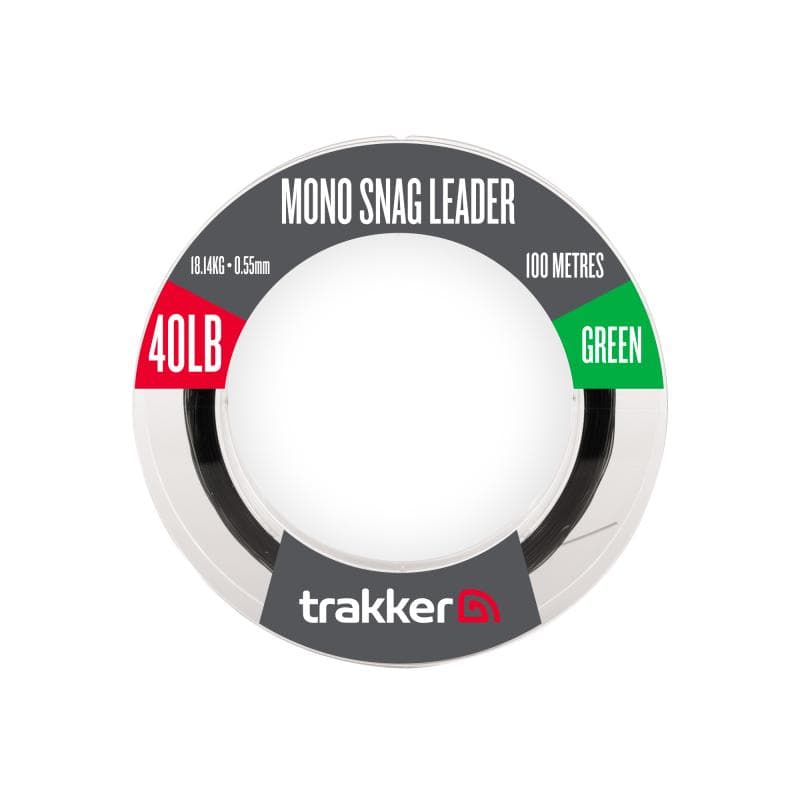 Trakker Snag Leader 40lb 18.1kg 0.55mm 100m Green