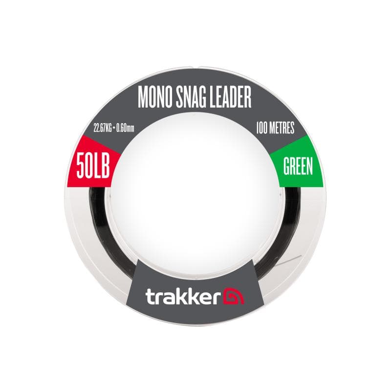 Trakker Snag Leader 50lb 22.6kg 0.60mm 100m Green