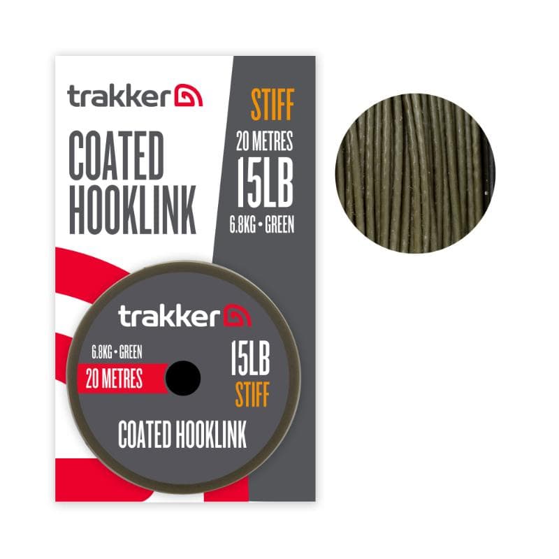 Trakker Stiff Coated Hooklink 15lb 6.8kg 20m