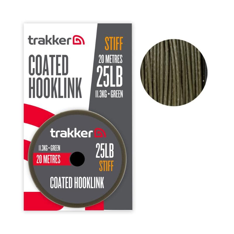 Trakker Stiff Coated Hooklink 25lb 11.3kg 20m