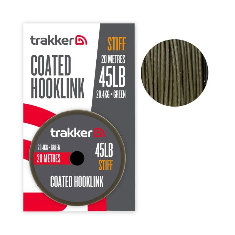 Trakker Stiff Coated Hooklink 45lb 20.4kg 20m