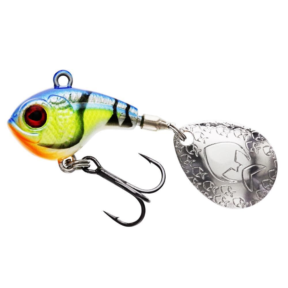 Westin DropBite Spin Tail Jig 2.6cm 8g Sinking Chartreuse Blue Craw