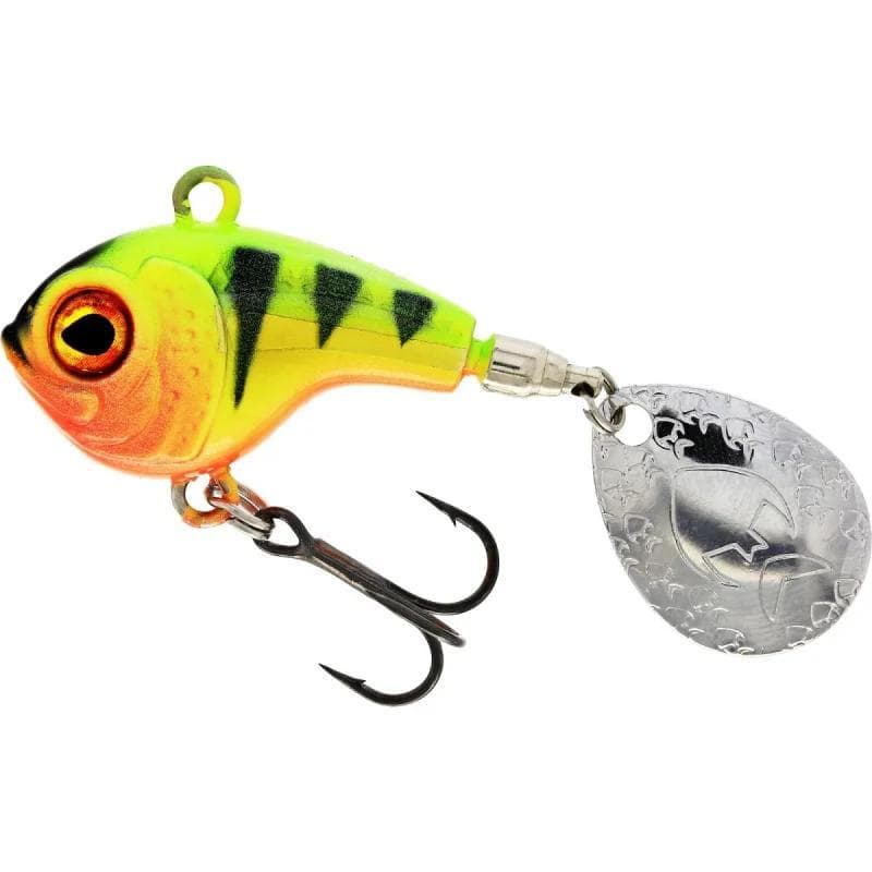 Westin DropBite Spin Tail Jig 12g Sinking Chartreuse Perch