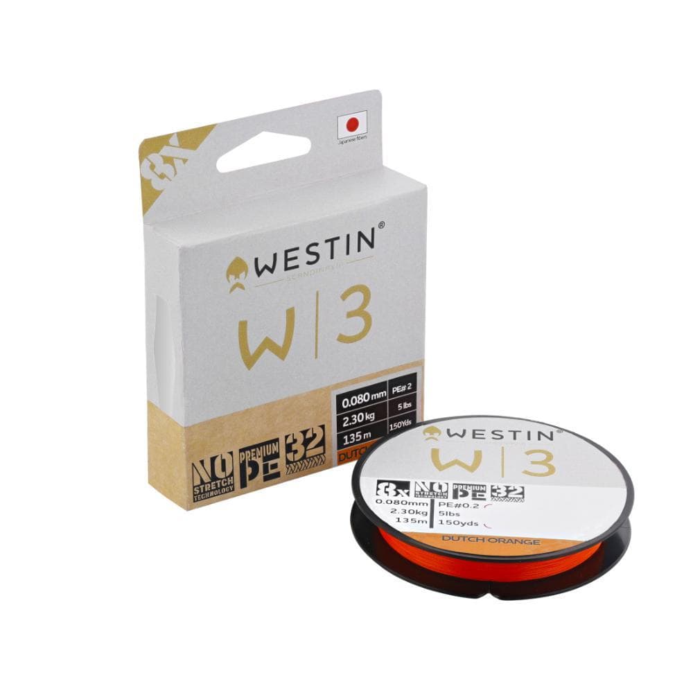 Westin W3 8-Braid 135m 0.235mm 12.3kg Dutch Orange
