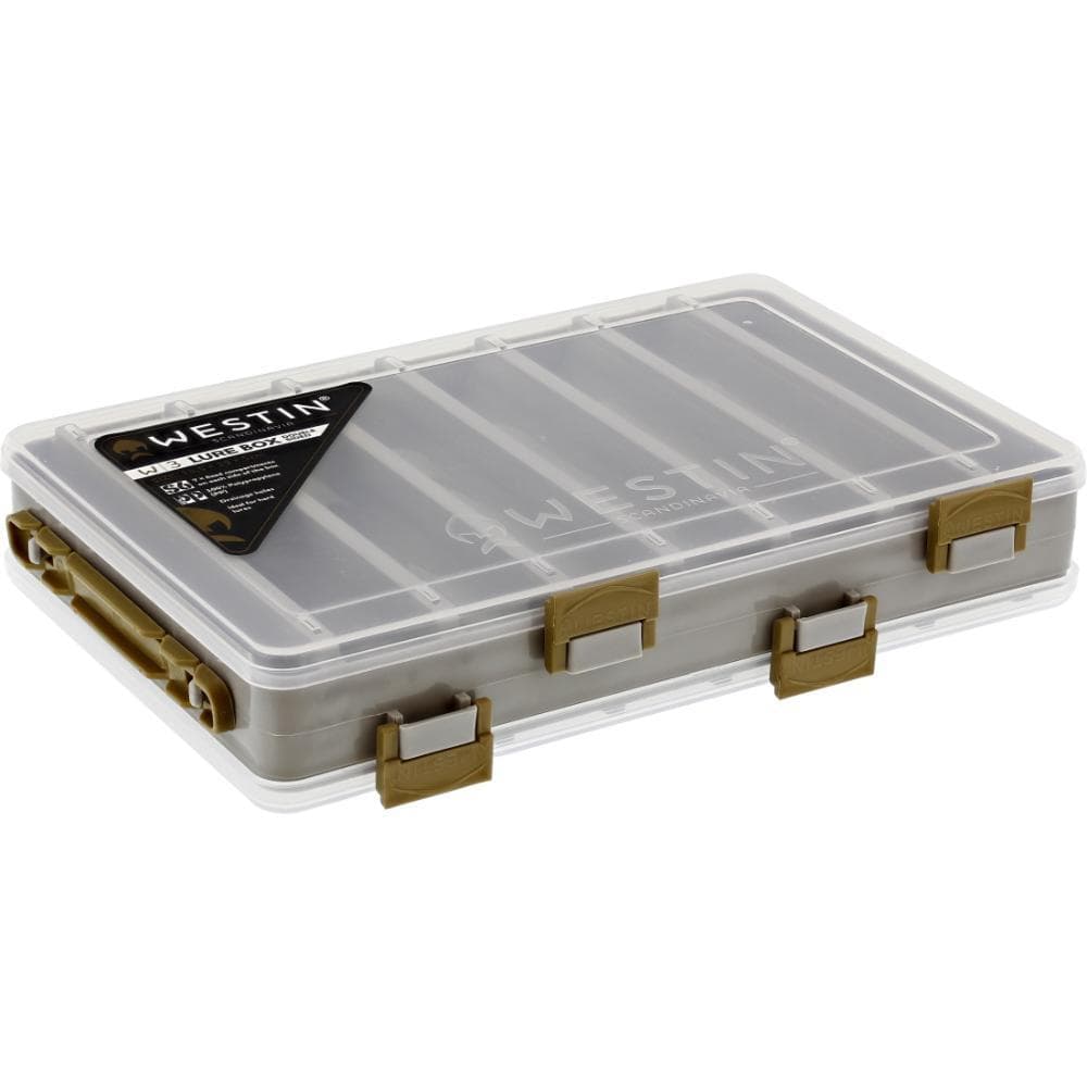 Westin W3 Lure Box Double Sided 28.5x19x5cm S6 Grey/Clear