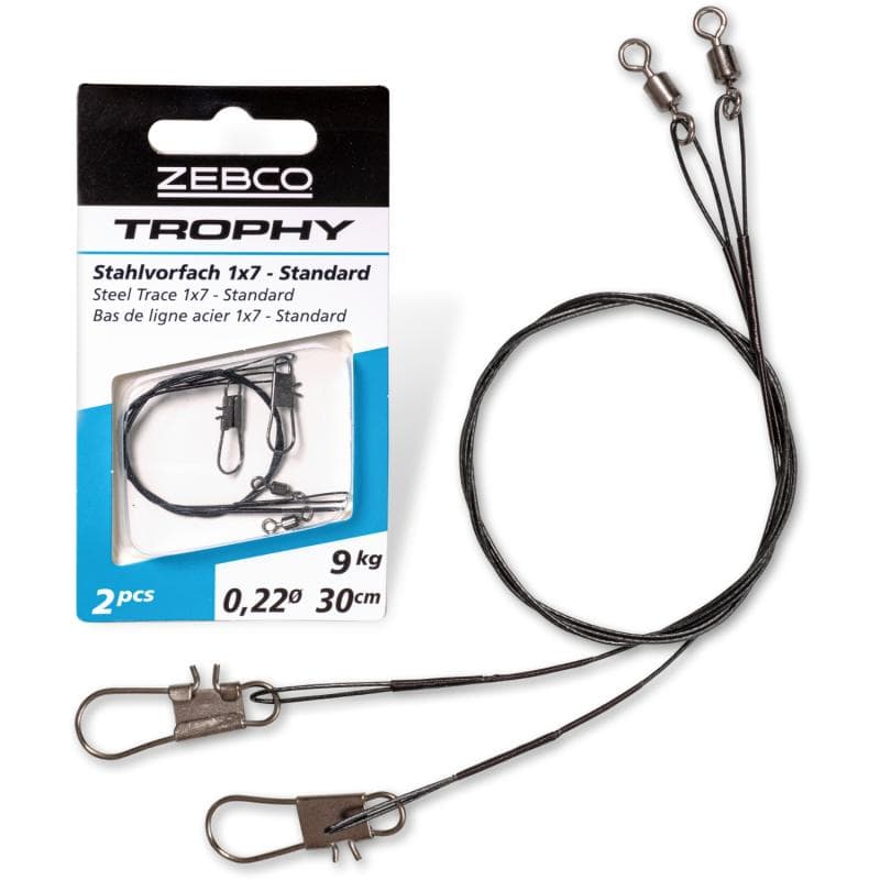 Zebco Trophy Steel Trace 1x7 Standard 9kg 30cm