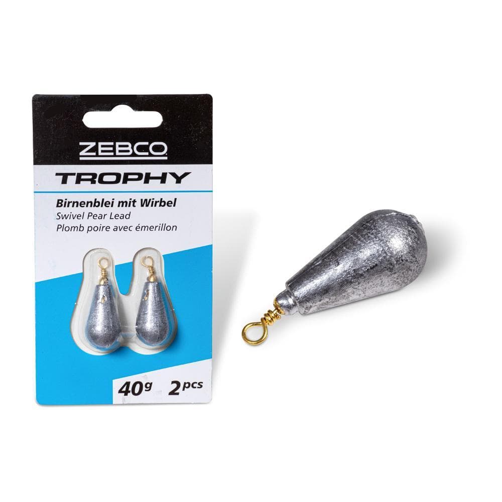 Zebco Trophy Swivel Pear Lead 35g 2 Stuks